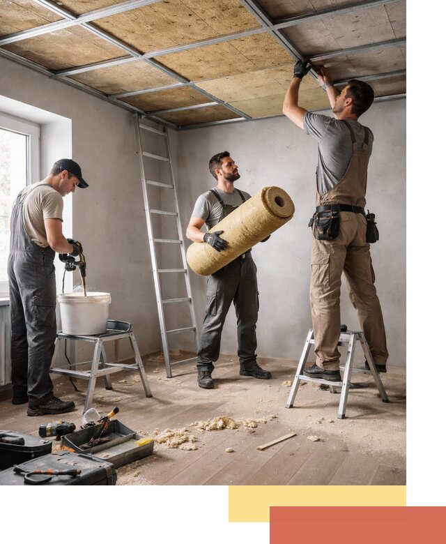 Шумоизоляция потолка в Городце: профессиональный монтаж и отделка